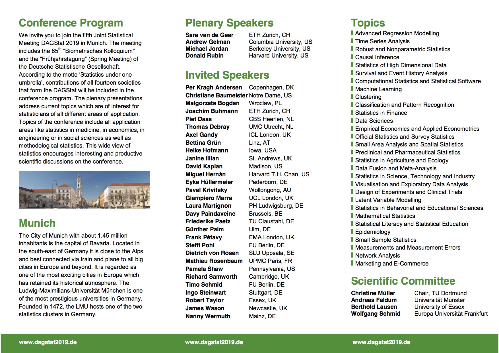 program booklet dagstat conference 2019 lmu munich